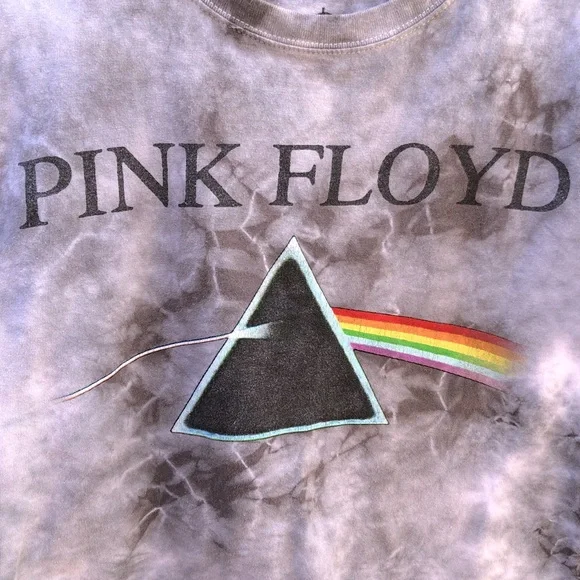 3 for $25 Pink Floyd Tie Dye Cropped Tee - Picture 2 of 4